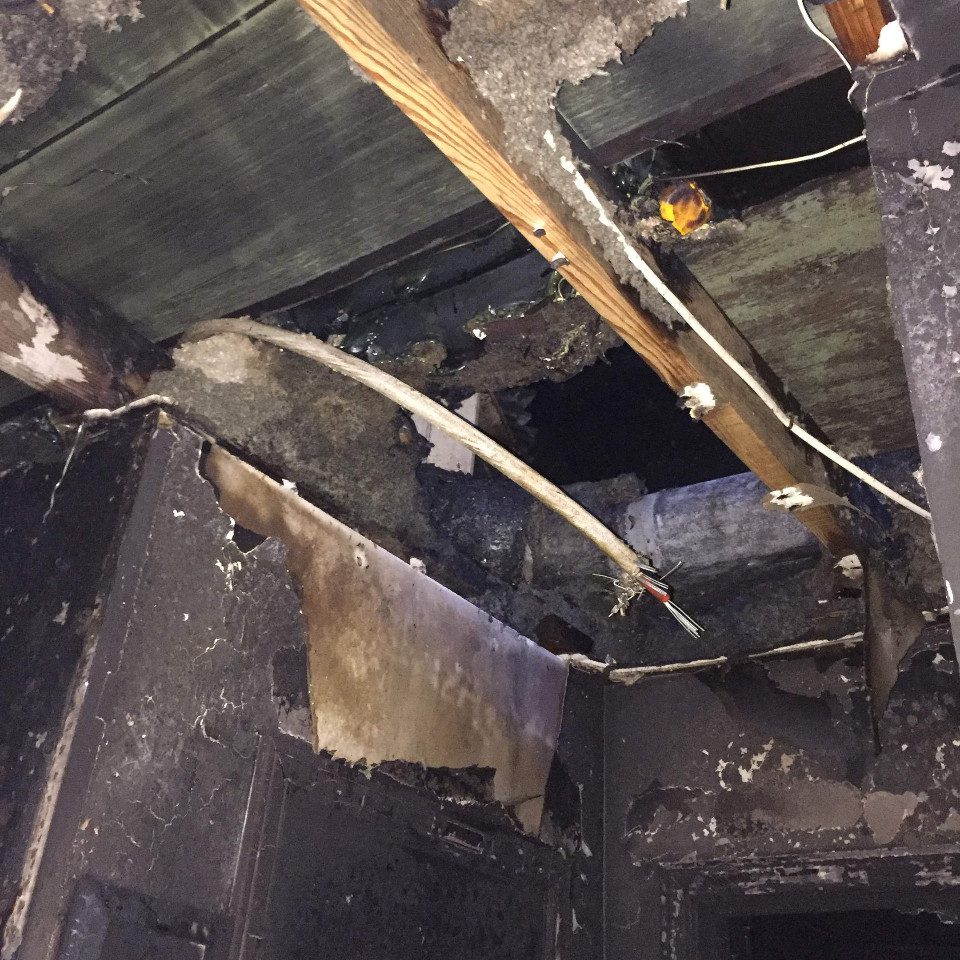 Electrical Fire Damage