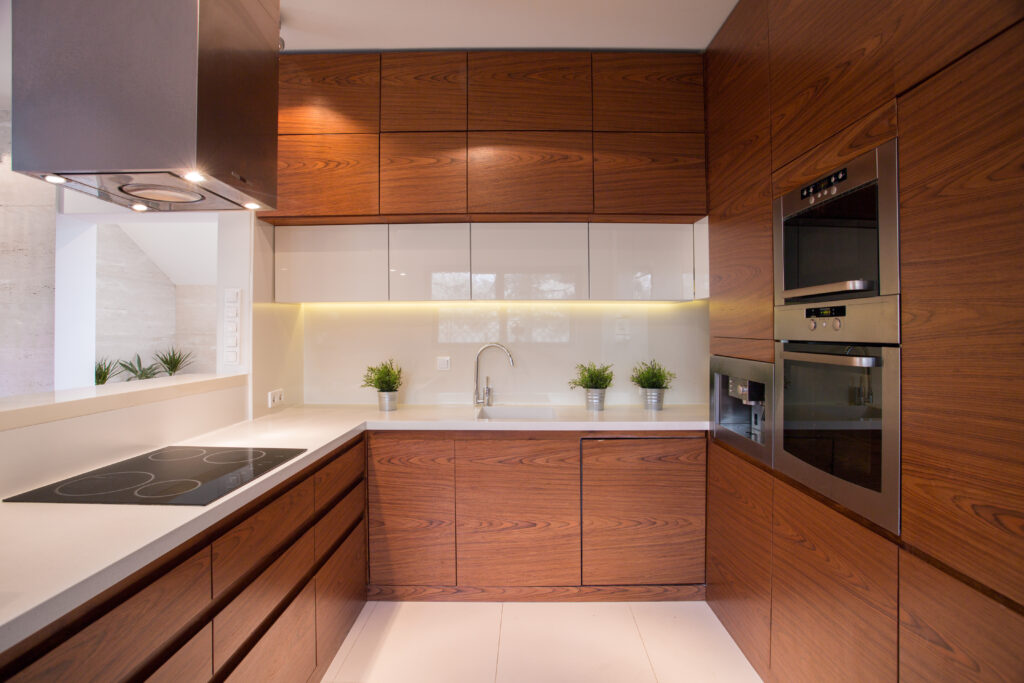 Wooden kitchen cabinets